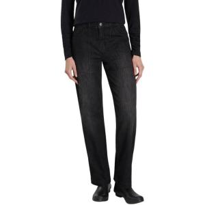 Martha Stewart Women’s Garden Straight Leg Pant Stretch Denim(Black Wash)