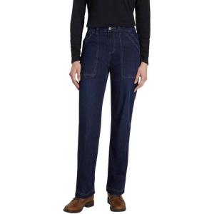 Martha Stewart Women’s Garden Straight Leg Pant Stretch Denim(Dark Rinse)