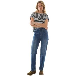 Martha Stewart Women’s Straight-Leg Utility Work Pants – Durable Multi-Pocket Casual Trousers for Comfort & Everyday Wear(Vintage Wash)