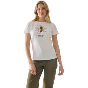 Martha Stewart Women’s Trendy Graphic Tee – Cute Cotton Casual Tops, Short Sleeve T-Shirt for Women(Coconut Milk)
