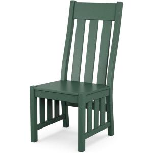 Martha Stewart by POLYWOOD® Acadia Dining Side Chair in Mahogany(Green)