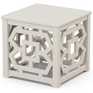 Martha Stewart by POLYWOOD® Chinoiserie Accent Table in Black(Sand)