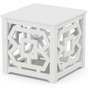 Martha Stewart by POLYWOOD® Chinoiserie Accent Table in Black(White)