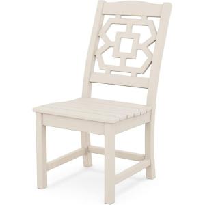 Martha Stewart by POLYWOOD® Chinoiserie Dining Side Chair in Sand(Sand)
