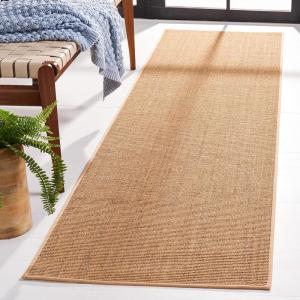 Martha Stewart x SAFAVIEH Area Rug Collection – 2’3″ x 8′ Runner, Red, Sisal & Jute, Farmhouse Style, Ideal for Living Room, Bedroom, Foyer, Hallway (MSR9501Q)(Beige)