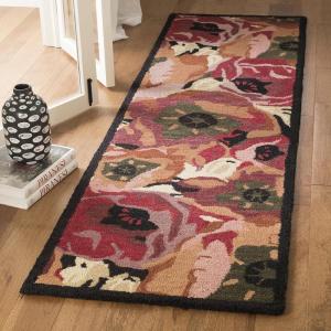 Martha Stewart x SAFAVIEH Area Rug Collection – 3′ x 5′, Red, Handmade Wool, Ideal for Living Room, Bedroom, Foyer, Accent Space (MSR4872A)(Red)