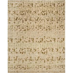 Martha Stewart x SAFAVIEH Area Rug Collection – 8′ x 10′, Bard Red, Hand-Knotted Silk & Wool, Ideal for Living Room, Bedroom, Office, Dining Space (MSR8641B)(Sprout Green)