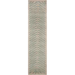 Martha Stewart x SAFAVIEH Area Rug Collection – 8′ x 10′, Chamois Beige, Handmade Wool & Viscose, Ideal for Living Room, Bedroom, Office, Dining Space (MSR3612A)(Blue Fir)