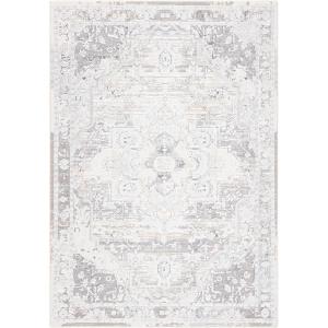 Martha Stewart x SAFAVIEH Area Rug Collection – 8′ x 10′, Grey & Beige, Non-Shedding & Easy Cleaning, Ideal for Living Room, Bedroom, Office, Dining Space (MSR8936B)(Grey/Beige)