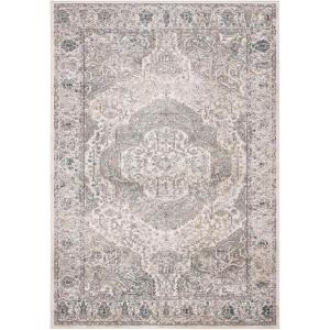 Martha Stewart x SAFAVIEH Area Rug Collection – 8′ x 10′, Ivory & Grey, Non-Shedding & Easy Cleaning, Ideal for Living Room, Bedroom, Office, Dining Space (MSR867A)(Ivory/Grey)