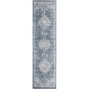 Martha Stewart x SAFAVIEH Area Rug Collection – 8′ x 10′, Navy & Ivory, Non-Shedding & Easy Cleaning, Ideal for Living Room, Bedroom, Office, Dining Space (MSR858N)(Navy/Ivory)