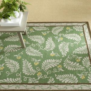 Martha Stewart x SAFAVIEH Area Rug Collection – 8′ x 10′, Plumage Blue, Handmade Wool, Ideal for Living Room, Bedroom, Office, Dining Space (MSR3753A)(China Green Mar)