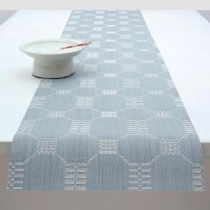 Martha by Martha Stewart | Chilewich Coverlet Table Runner in Sea – Easy Care Woven Textile – Indoor/Outdoor – Stain/Fade Resistant – 14″ x 72″(Sea)