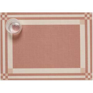 Martha by Martha Stewart | Chilewich Handkerchief Placemats in Burnt Coral – Set of 4 – Easy Care Woven Tabletop Textiles – Indoor/Outdoor – 18.5″ x 13.5″ Rectangle(Burnt Coral)