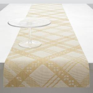 Martha by Martha Stewart | Chilewich Ribbons Table Runner in Burnt Coral – Easy Care Woven Textile – Indoor/Outdoor – Stain/Fade Resistant – 14″ x 72″(Wheat)