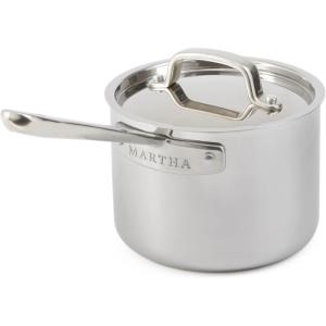 Martha by Martha Stewart Triply Stainless Steel 16″ Roasting Pan w/Flat Rack(Stainless Steel)