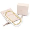 Martha Stewart Pearl and Curb Chain Necklace In Gold, 16 Inches For Women