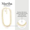 Martha Stewart Pearl and Curb Chain Necklace In Gold, 16 Inches For Women