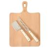 Martha Stewart Blairwood 3 Piece Beechwood Charcuterie Cutting Board with Cheese Knives Set