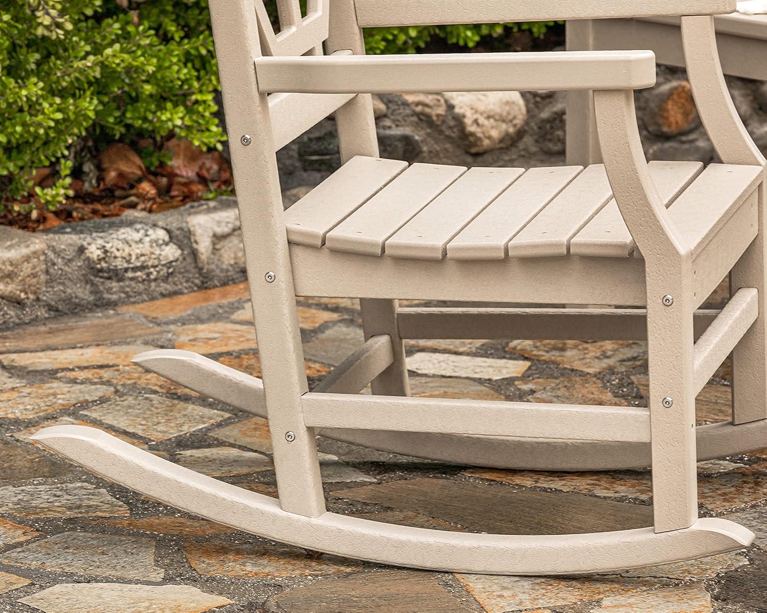 imageMartha Stewart by POLYWOOD Chinoiserie 3Piece Rocking Chair Set in GreenBlack