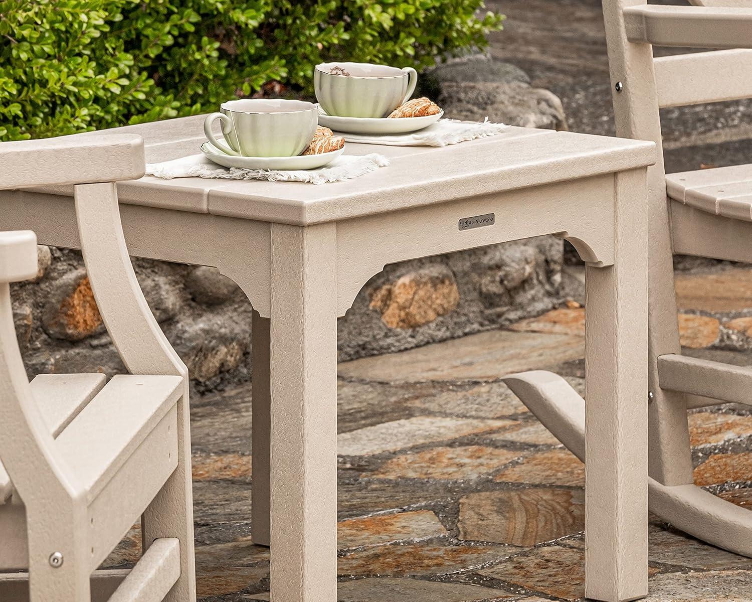 imageMartha Stewart by POLYWOOD Chinoiserie 3Piece Rocking Chair Set in GreenBlack