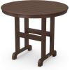 Martha Stewart by POLYWOOD® Chinoiserie 3-Piece Farmhouse Dining Set in Mahogany(Mahogany)