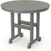 Martha Stewart by POLYWOOD® Chinoiserie 3-Piece Farmhouse Dining Set in Mahogany(Slate Grey)