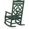 Martha Stewart by POLYWOOD® Chinoiserie 3-Piece Rocking Chair Set in Green(Green)