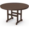 Martha Stewart by POLYWOOD® Chinoiserie 5-Piece Round Farmhouse Dining Set in Sand(Mahogany)