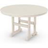 Martha Stewart by POLYWOOD® Chinoiserie 5-Piece Round Farmhouse Dining Set in Sand(Sand)