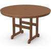 Martha Stewart by POLYWOOD® Chinoiserie 5-Piece Round Farmhouse Dining Set in Sand(Teak)