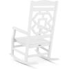 Martha Stewart by POLYWOOD® Chinoiserie Rocking Chair in Sand(White)