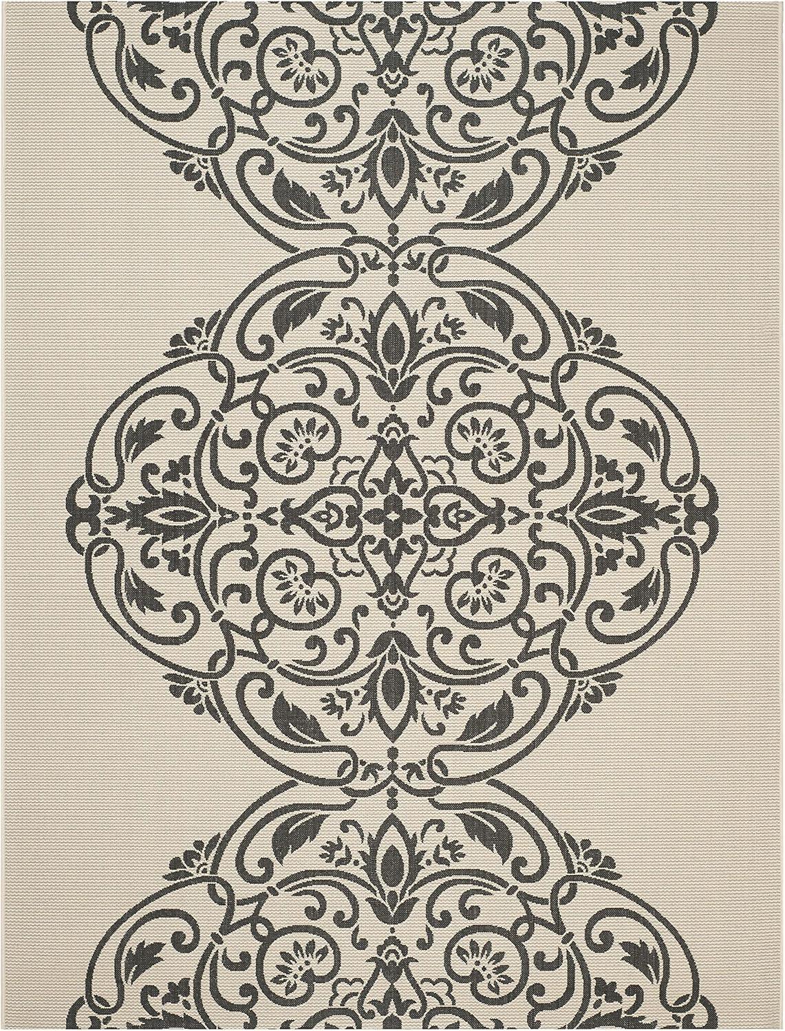 imageMartha Stewart x SAFAVIEH Outdoor Area Rug Collection 8 x 112quot Beach Grass Weather Resistant ampamp Washable Ideal for Patio Backyard Mudroom Deck Dining Space MSR4230Silhouette