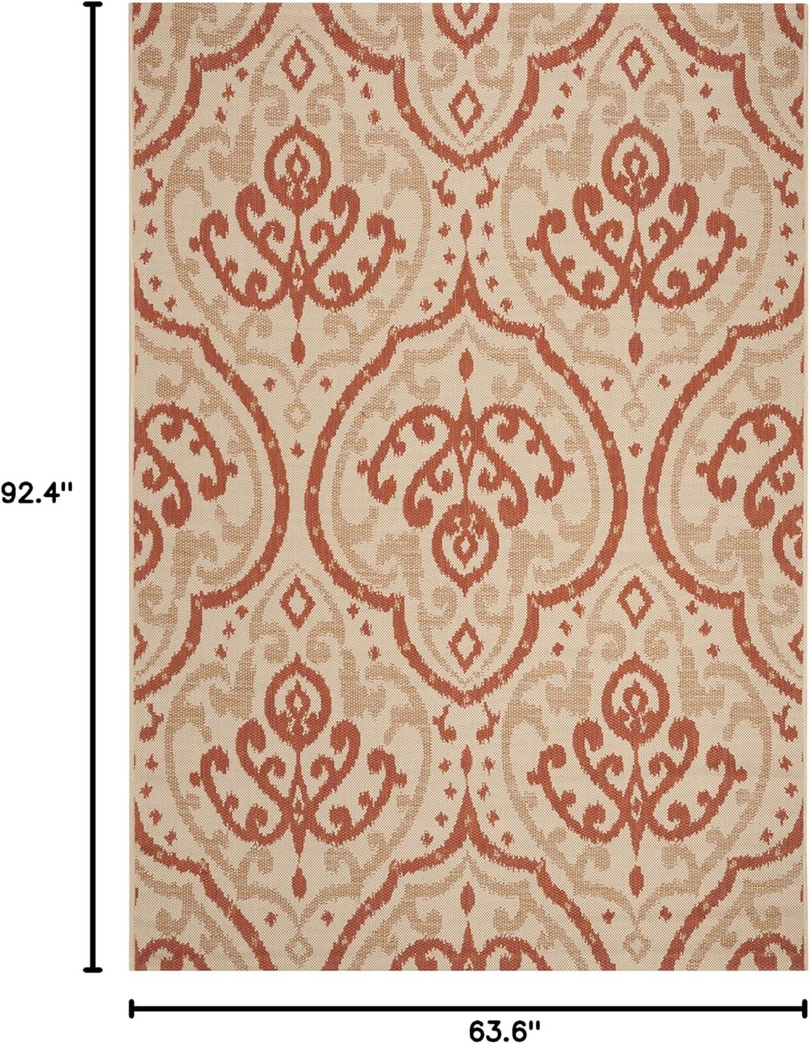 imageMartha Stewart x SAFAVIEH Outdoor Area Rug Collection 8 x 112quot Beige ampamp Anthracite Weather Resistant ampamp Washable Ideal for Patio Backyard Mudroom Deck Dining Space MSR411423612BeigeTerracotta