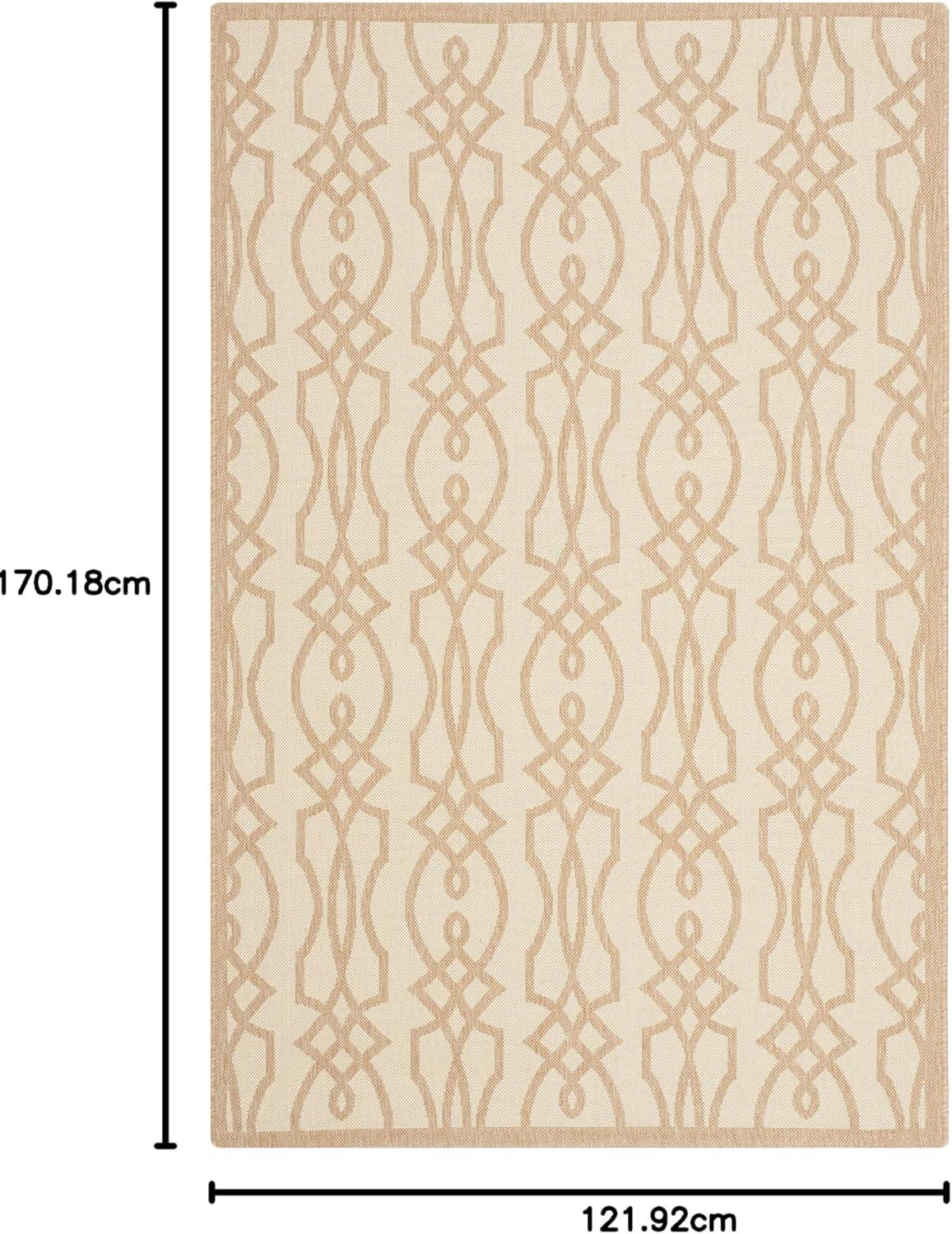 imageMartha Stewart x SAFAVIEH Outdoor Area Rug Collection 8 x 112quot Hickory Weather Resistant ampamp Washable Ideal for Patio Backyard Mudroom Deck Dining Space MSR4220030Hickory