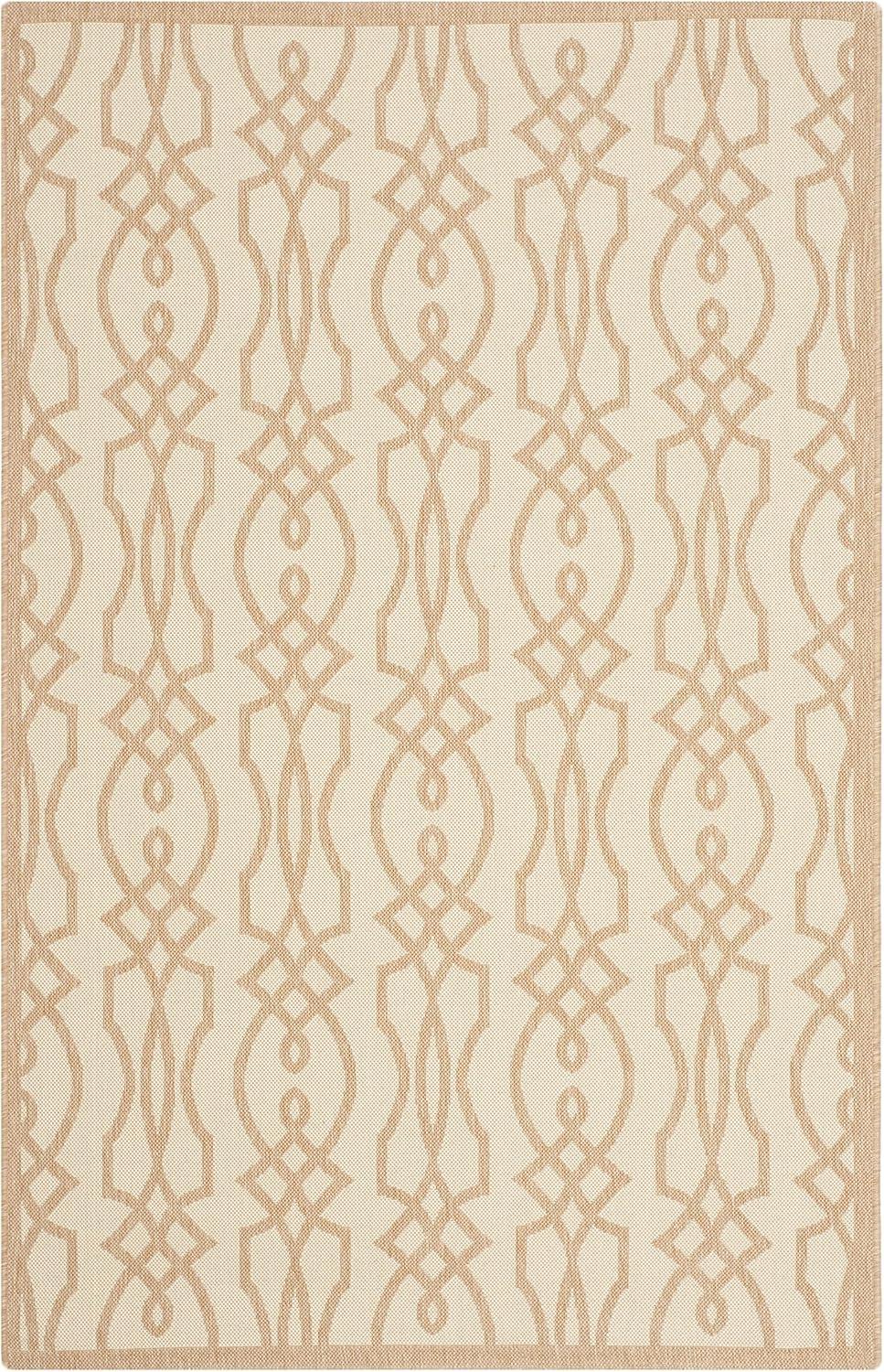imageMartha Stewart x SAFAVIEH Outdoor Area Rug Collection 8 x 112quot Hickory Weather Resistant ampamp Washable Ideal for Patio Backyard Mudroom Deck Dining Space MSR4220030Hickory