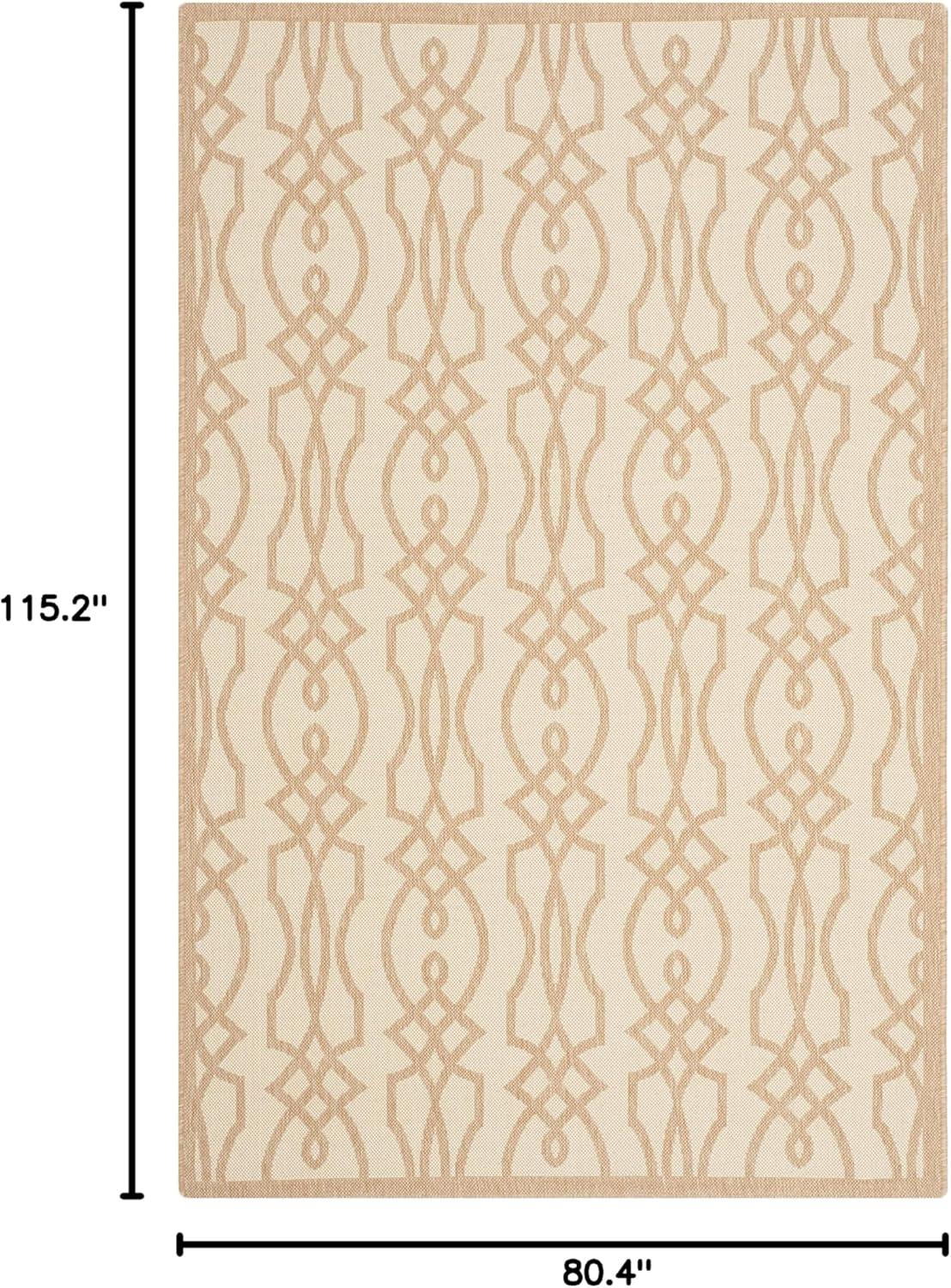imageMartha Stewart x SAFAVIEH Outdoor Area Rug Collection 8 x 112quot Hickory Weather Resistant ampamp Washable Ideal for Patio Backyard Mudroom Deck Dining Space MSR4220030Hickory
