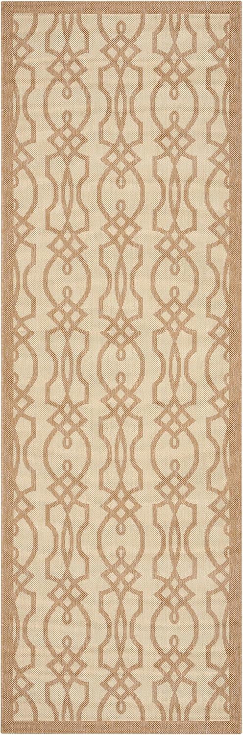 imageMartha Stewart x SAFAVIEH Outdoor Area Rug Collection 8 x 112quot Hickory Weather Resistant ampamp Washable Ideal for Patio Backyard Mudroom Deck Dining Space MSR4220030Hickory
