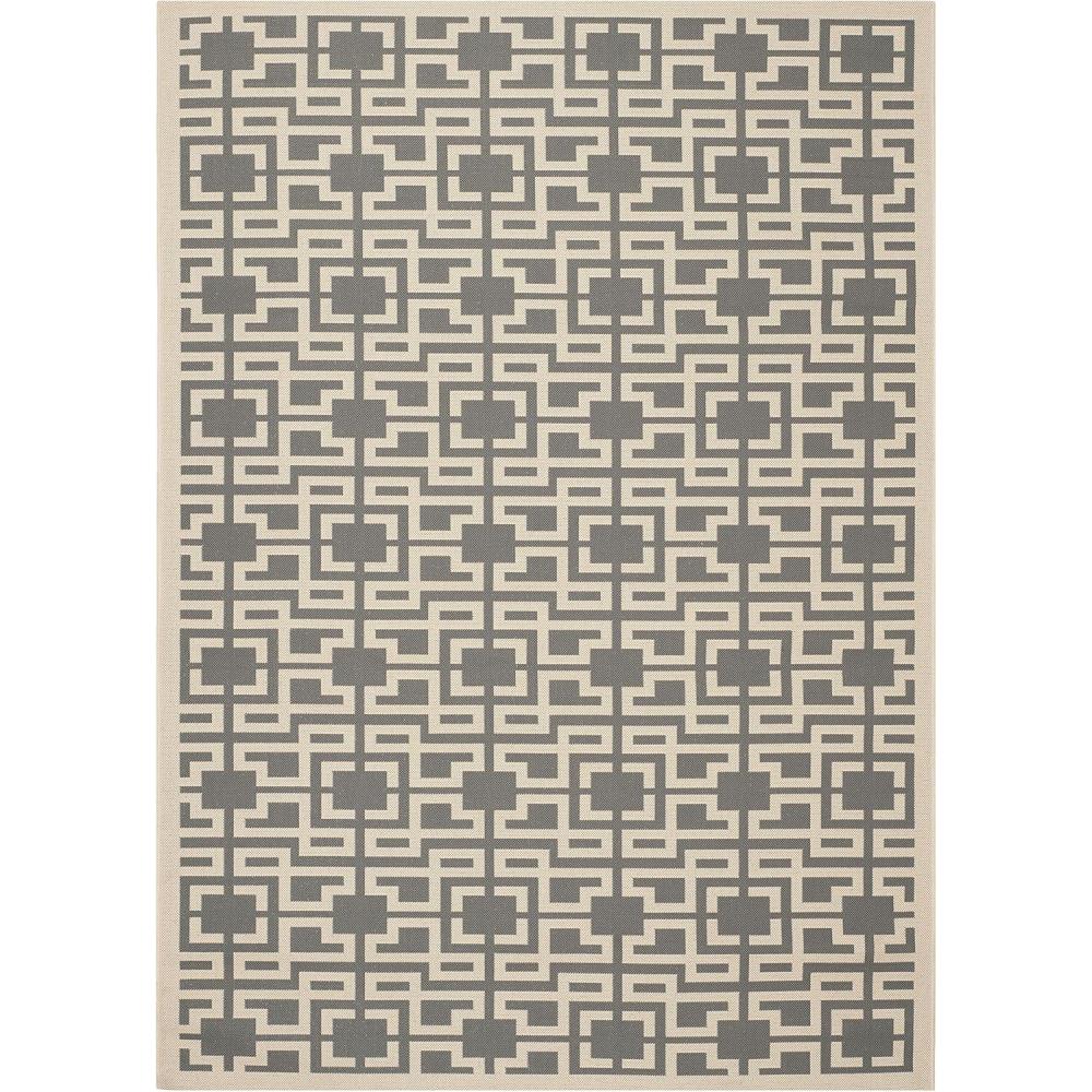 imageMartha Stewart x SAFAVIEH Outdoor Area Rug Collection 8 x 112quot Beige ampamp Terracotta Weather Resistant ampamp Washable Ideal for Patio Backyard Mudroom Deck Dining Space MSR4281231AnthraciteBeige