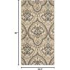 Martha Stewart x SAFAVIEH Outdoor Area Rug Collection – 8′ x 11’2″, Beige & Anthracite, Weather Resistant & Washable, Ideal for Patio, Backyard, Mudroom, Deck, Dining Space (MSR4114-23612)(Beige/Anthracite)
