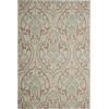 Martha Stewart x SAFAVIEH Outdoor Area Rug Collection – 8′ x 11’2″, Beige & Anthracite, Weather Resistant & Washable, Ideal for Patio, Backyard, Mudroom, Deck, Dining Space (MSR4114-23612)(Beige/Aqua)