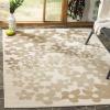 Martha Stewart x SAFAVIEH Outdoor Area Rug Collection – 8′ x 11’2″, Beige & Brown, Weather Resistant & Washable, Ideal for Patio, Backyard, Mudroom, Deck, Dining Space (MSR4246-232)(Beige/Brown)