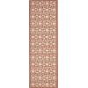 Martha Stewart x SAFAVIEH Outdoor Area Rug Collection – 8′ x 11’2″, Beige & Terracotta, Weather Resistant & Washable, Ideal for Patio, Backyard, Mudroom, Deck, Dining Space (MSR4281-231)(Beige/Terracotta)