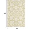 Martha Stewart x SAFAVIEH Outdoor Area Rug Collection – 8′ x 11’2″, Cinnamon Stick, Weather Resistant & Washable, Ideal for Patio, Backyard, Mudroom, Deck, Dining Space (MSR4229-231)(Beach Grass)