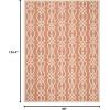 Martha Stewart x SAFAVIEH Outdoor Area Rug Collection – 8′ x 11’2″, Cinnamon Stick, Weather Resistant & Washable, Ideal for Patio, Backyard, Mudroom, Deck, Dining Space (MSR4220-011)