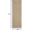 Martha Stewart x SAFAVIEH Outdoor Area Rug Collection – 8′ x 11’2″, Green & Beige, Weather Resistant & Washable, Ideal for Patio, Backyard, Mudroom, Deck, Dining Space (MSR4274-244)(Brown/Beige)