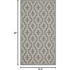 Martha Stewart x SAFAVIEH Outdoor Area Rug Collection – 8′ x 11’2″, Green & Beige, Weather Resistant & Washable, Ideal for Patio, Backyard, Mudroom, Deck, Dining Space (MSR4274-244)(Anthracite/Beige)