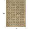 Martha Stewart x SAFAVIEH Outdoor Area Rug Collection – 8′ x 11’2″, Green & Cream, Weather Resistant & Washable, Ideal for Patio, Backyard, Mudroom, Deck, Dining Space (MSR4253-24)(Green/Creme)
