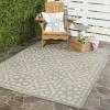Martha Stewart x SAFAVIEH Outdoor Area Rug Collection – 8′ x 11’2″, Lily Pad, Weather Resistant & Washable, Ideal for Patio, Backyard, Mudroom, Deck, Dining Space (MSR4245)(Sunken Pool)