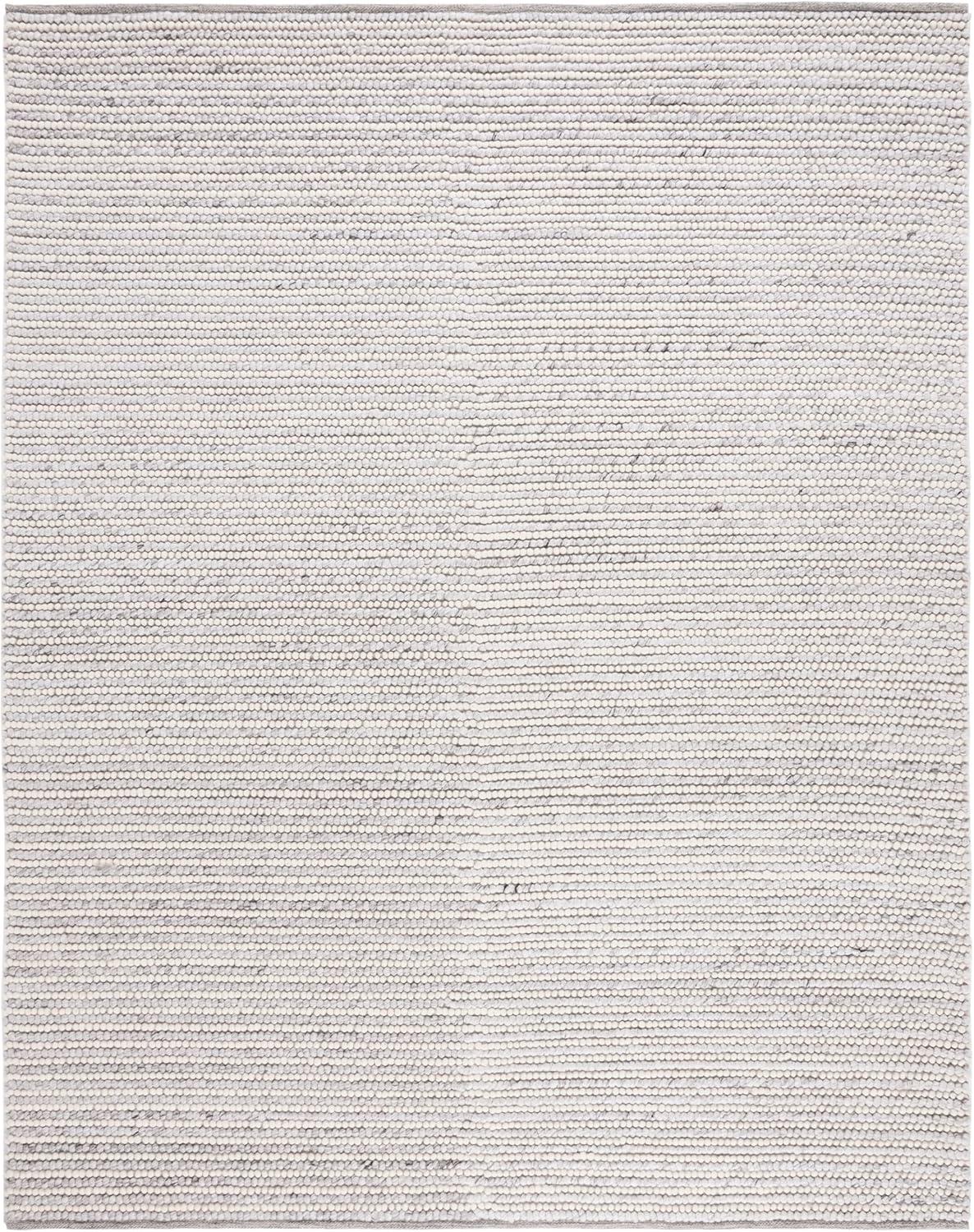 imageMartha Stewart x SAFAVIEH Area Rug Collection 8 x 10 Ivory ampamp Beige Handmade Wool Ideal for Living Room Bedroom Office Dining Space MSR9650BIvoryLight Grey